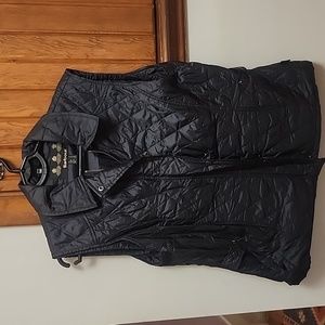 Barbour Size 12 Black Quilted Vest